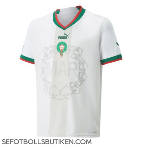 Marocko Replika Borta matchkläder VM 2022 Korta ärmar